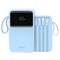 20000mAh ZenCharge Power Bank with Built-In Cables