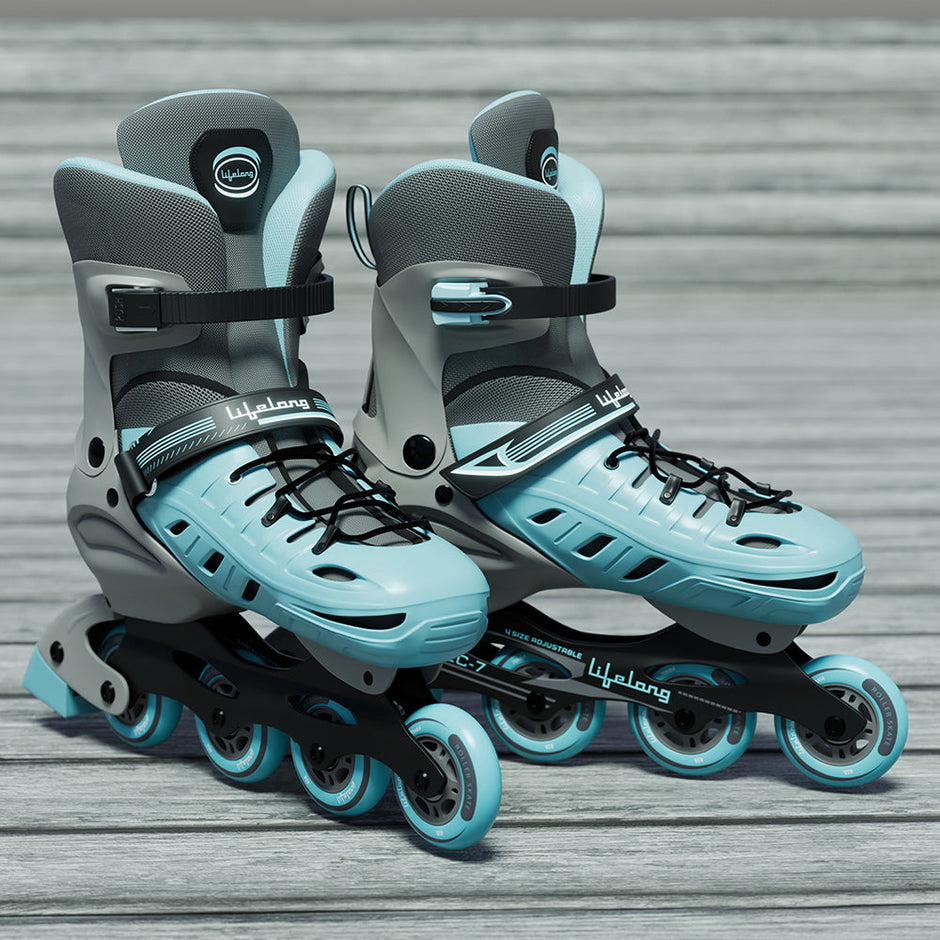 Lifelong Adjustable 4 wheel Inline skates shoes for Boys and Girls Liner Roller Skates - Small