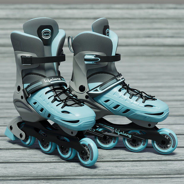 Lifelong Adjustable 4 wheel Inline skates shoes for Boys and Girls Liner Roller Skates - Small