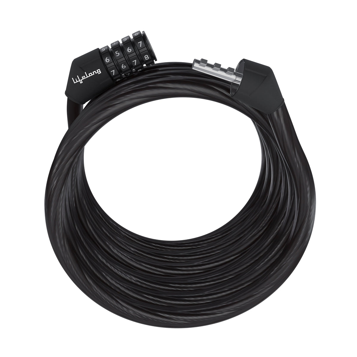 Resettable 4-Digit Combination Cable Bike Lock