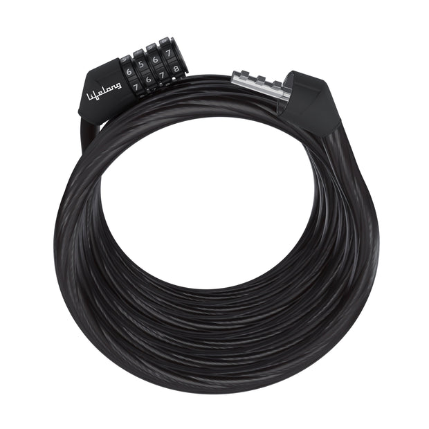 LLNML01 Lifelong Multipurpose 4 Digit Numeric Cable Bike/Bicycle Helmet Lock