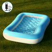 Swimming Pool for Kids | Inflatable Sunset Glow Round Colourful Ring Baby Pool (Blue)