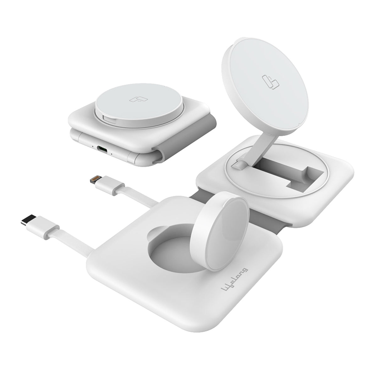 23W Foldable MagSafe 4-in-1 Wireless Charger