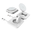 Pocket Power Wireless Charger 23 W 4 in 1 Foldable Magsafe Charger for iPhone 15/14/13/12 Series, Apple Airpods, Apple Watch, Fast Charging, 3 Outputs, Led Indicator, White