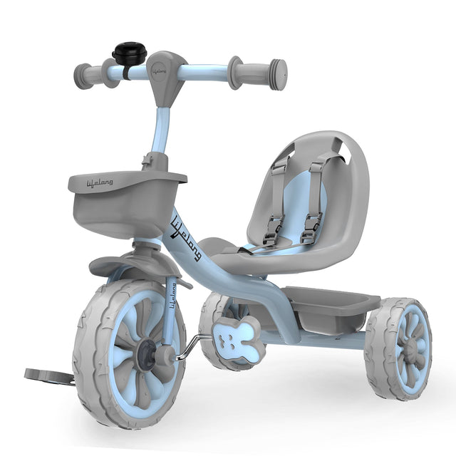 Lifelong Kids Tricycle with Eva wheels, bell and Storage Basket / baby Trike/ Age Group 2 Year to 5years/ Blue (LLKTC06)