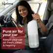 Lifelong Car Air Purifier with HEPA 13 & Carbon Filter | Portable Auto Air Cleaner | 3 Speed, Low Noise, LED Light (White)