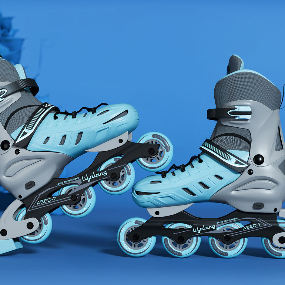 Lifelong Adjustable 4 wheel Inline skates shoes for Boys and Girls Liner Roller Skates - Small