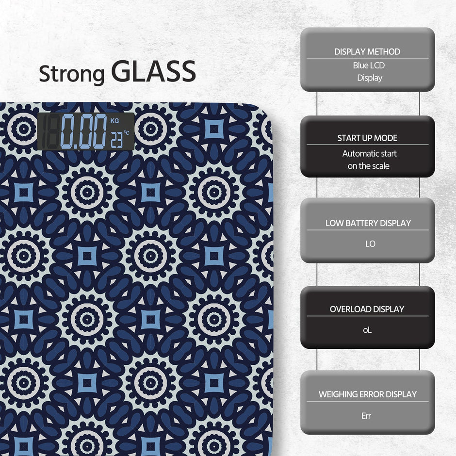 Lifelong LLWS27 Digital Glass Weighing Scale- Step-On, Auto On/Off, 180 kg Capacity