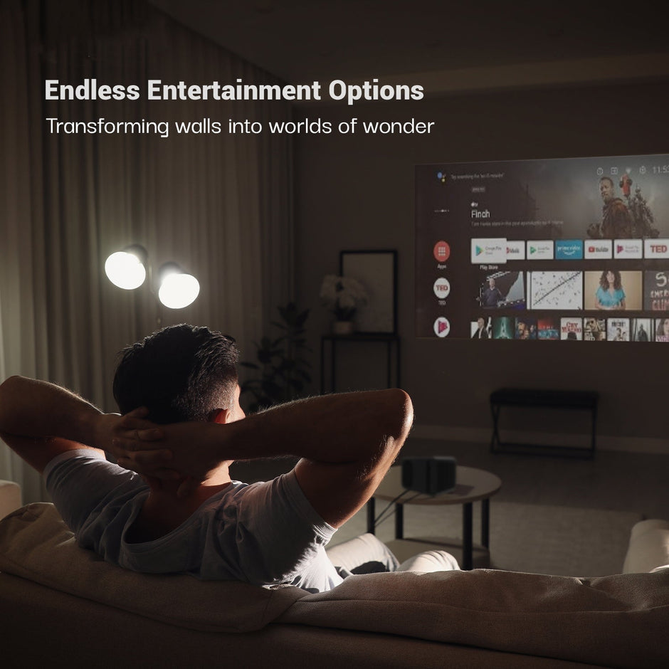 Bluetooth Projector, Full HD 1080p Native with 4k support