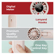 Lifelong Personal Hand Fan with Cool Touch & Hiking Buckle | USB Type-C Rechargeable Portable Mini Fan | 2000mAh Battery, 3 Speed up to 7500 RPM | Handheld Travel Fan for Outdoor, Office & Camping (Beige)