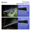 Lifelong Rechargeable High Power Torch Light | 5000 Lumens,  XHP90 Emergency Flash Light for Night| 5000 mAh | IP55 Dust & Waterproof |Adjustable Focus Zoom & Wide Beam for Camping, Trekking & Outdoor