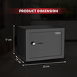 8.6L Home Safe Mechanical Locker with Mechanical Locking - 0.3 Cubic Feet, (Black)