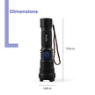 Lifelong Rechargeable High Power Torch Light | 5000 Lumens,  XHP90 Emergency Flash Light for Night| 5000 mAh | IP55 Dust & Waterproof |Adjustable Focus Zoom & Wide Beam for Camping, Trekking & Outdoor