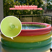 Swimming Pool for Kids | Inflatable Sunset Glow Round Colourful Ring Baby Pool (MultiColor)
