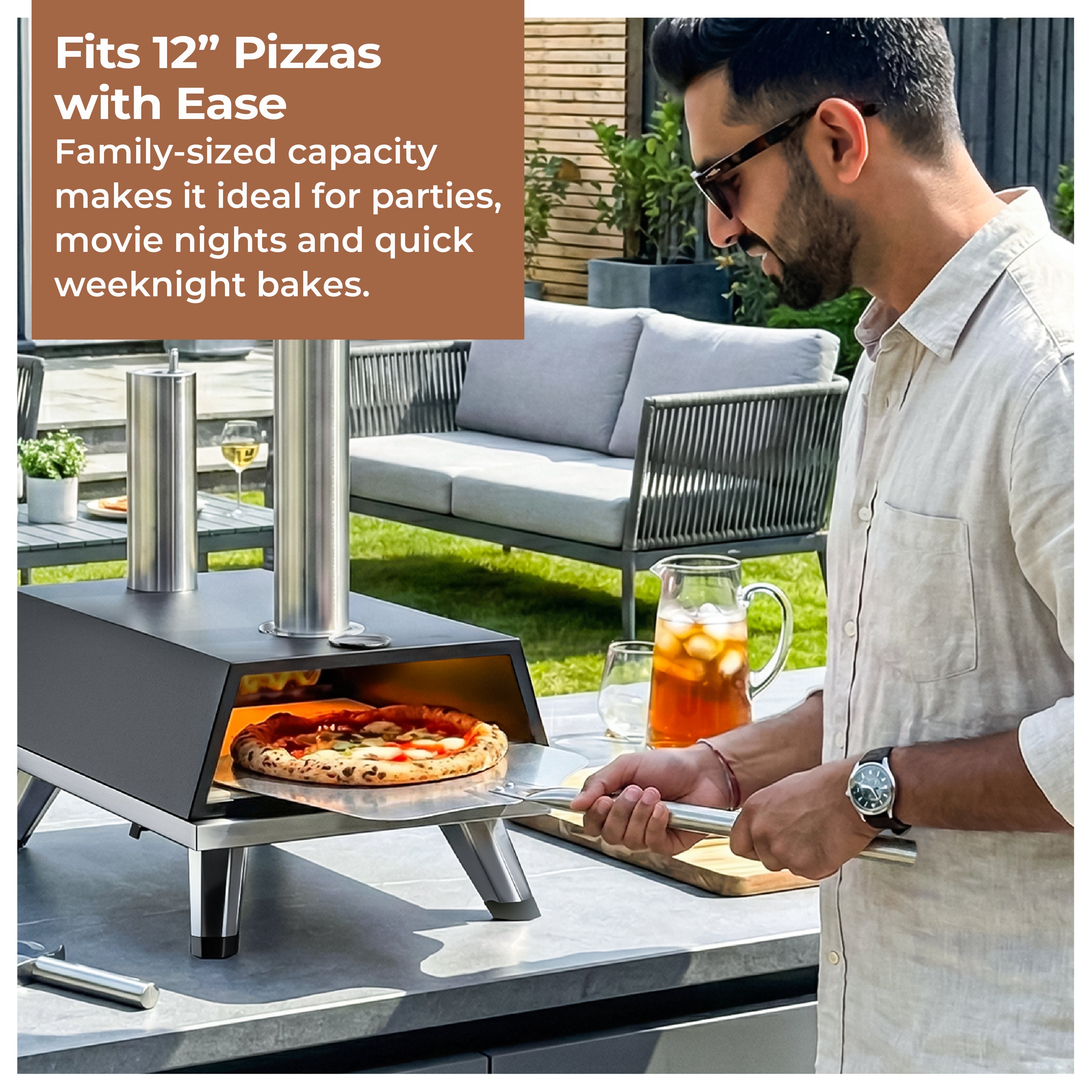 Lifelong Portable Wood Pizza Maker for Home