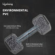 Lifelong PVC Hex Dumbbells Pack of 2 (5kg*2) Black Color for Home Gym Equipment Fitness Barbell|Gym Exercise|Home Workout, Gym Dumbbells|Dumbbells Weights for Men & Women