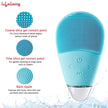 Lifelong Facial Cleansing Brush, Rechargeable Electric Handheld Face Massager, Waterproof Ultra Hygienic Soft Silicone Face Scrubber