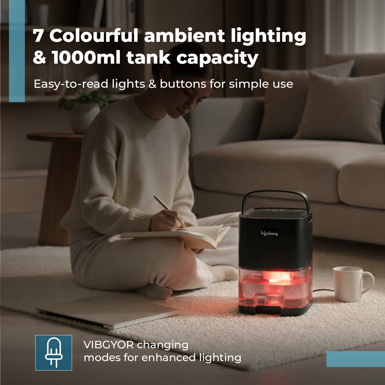 Lifelong Mini Dehumidifier - LLEDH07