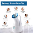 Lifelong Steamer & Vaporizer for Cough, Cold & Facial | Nano-Ionic Portable Face Steamer for Facial, Steam Inhaler for Sinus & Vaporizer Machine for Adults & Kids | Fast Mist in 10sec, 100ml Capacity