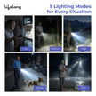 Lifelong Rechargeable High Power Torch Light | 5000 Lumens,  XHP90 Emergency Flash Light for Night| 5000 mAh | IP55 Dust & Waterproof |Adjustable Focus Zoom & Wide Beam for Camping, Trekking & Outdoor