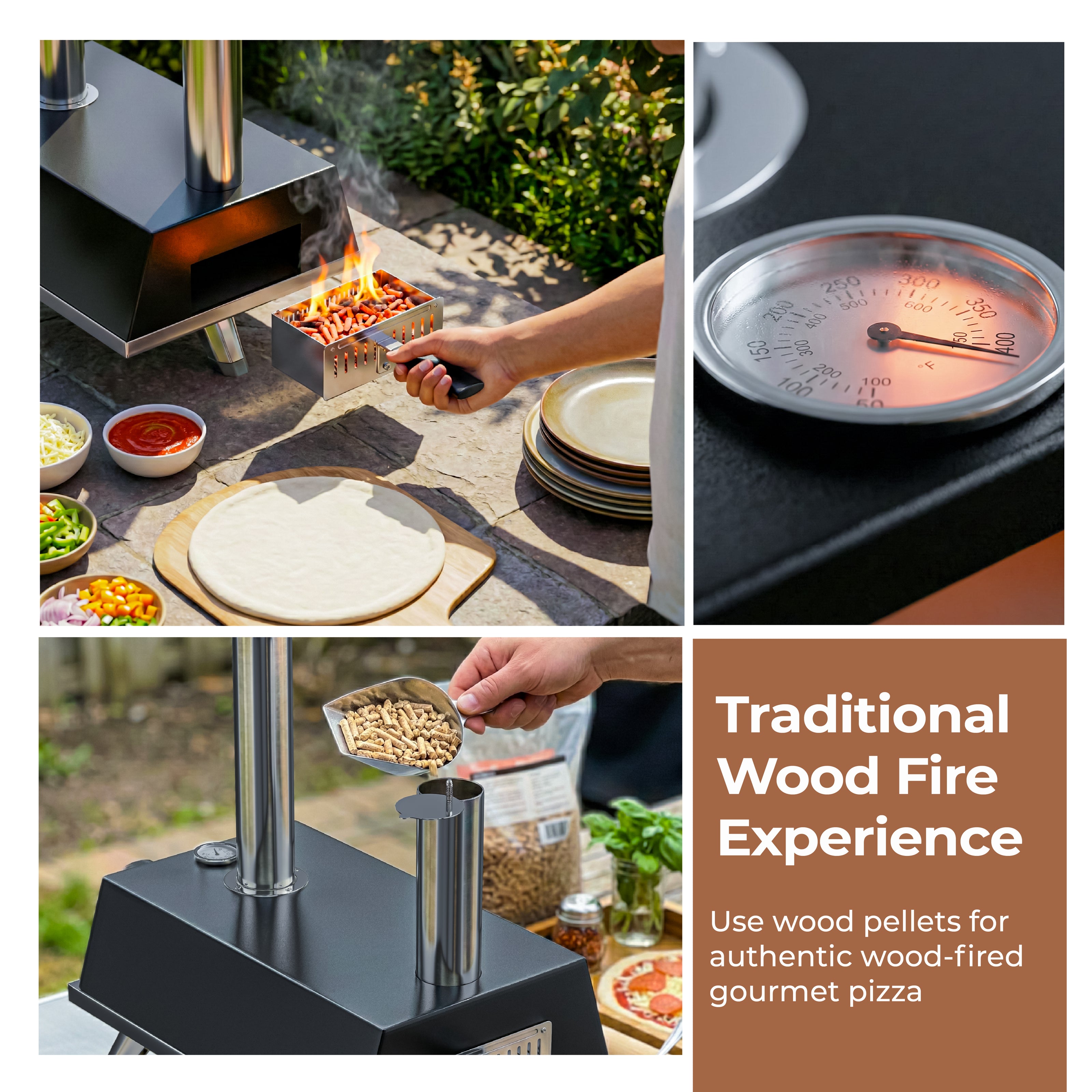 Lifelong Portable Wood Pizza Maker for Home