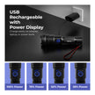 Lifelong Rechargeable High Power Torch Light | 5000 Lumens,  XHP90 Emergency Flash Light for Night| 5000 mAh | IP55 Dust & Waterproof |Adjustable Focus Zoom & Wide Beam for Camping, Trekking & Outdoor