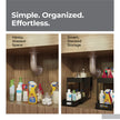 Lifelong 2-Tier Under Sink Storage Organizer (Pack of 2) | Pull Out Cabinet | Drawers for Kitchen Cabinets | Sliding Rack with Panels & Hooks | Multipurpose Organiser for Kitchen or Bathroom
