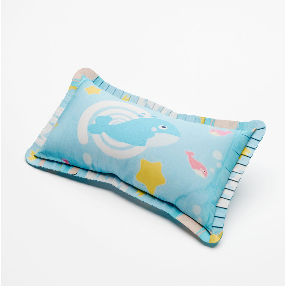 Lifelong Cuppy Rai Mustard Seeds Baby Headrest | Soft & Supportive Pillow for Newborns | Round Head Shaping Cushion with Washable Cover (LLCMP02)