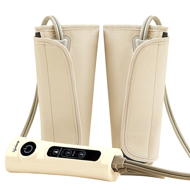 Air Pressure Massager for blood circulation and pain relief of Arms, Leg, Calf and Foot (Brown)