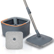 Lifelong Spin Mop for Home & Office Cleaning | Clean & Dirty Water Separation | 360° Rotary Dehydration Wringer | Floor Cleaning with 2 Microfiber Pads included | Cleans Wet & Dry Surfaces Efficiently