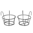Lifelong Set of 2 Hanging Plant Stand Metal Planters for Indoor Outdoor Plants