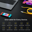 Lifelong Electronics 66W PD USB Type A to Type C Fast Charging Cable | High Speed Transfer Data Cable | Aluminum Alloy, Strong PVC & Tangle Free | iPhone 16/15/14, Android, Laptop, Tablet etc | 1.25M