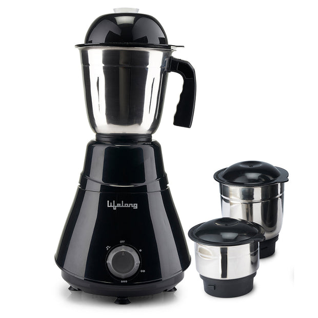 Lifelong LLMG200C 500W Mixer Grinder With 3 Jars (0.4 L, 0.8L & 1.25L)