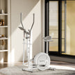 Elliptical Cross Trainer - 6 kg Flywheel, Magnetic Resistance, Touch LED Display & Tablet Holder (White)