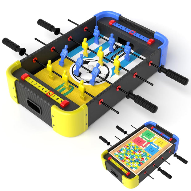 3-in-1 Foosball Table with Ludo & Snakes and Ladders