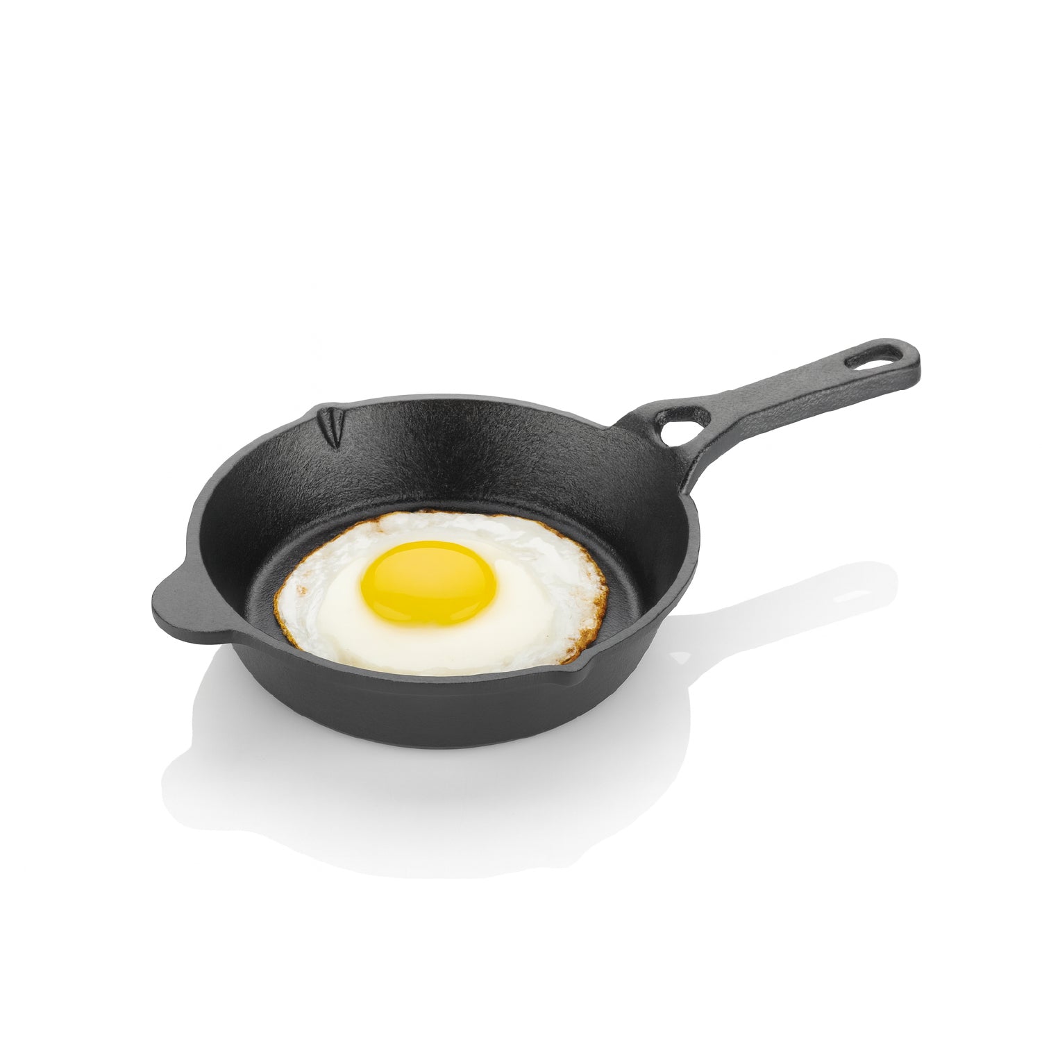 Lifelong Cast Iron Fry Pan 6 inch ( 15.2cm) With Wooden Spatula