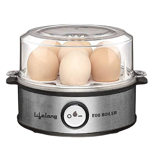 Lifelong 360W Electric Egg Boiler | 7 Eggs | 3 Boil Modes | Steel Body | Auto-Off | Easy to Clean