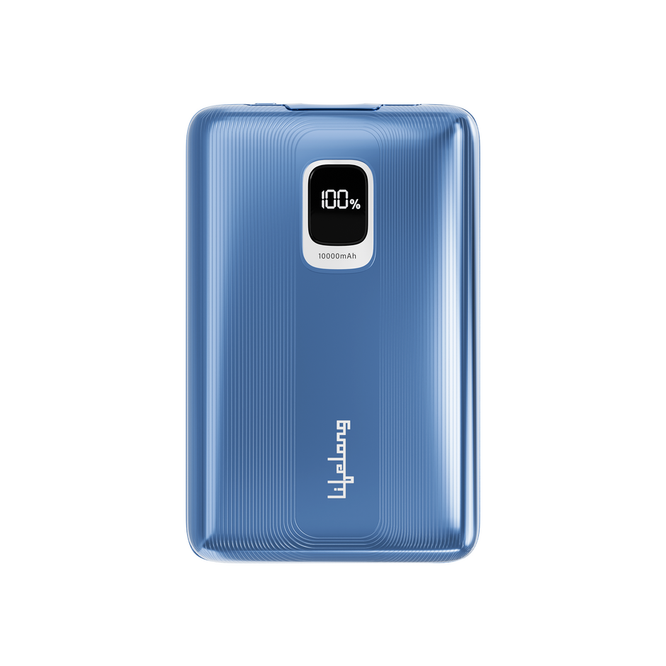 Lifelong 10000mAh Fast Charging Power Bank with Digital Display | Type C Input | 2 Output Ports | Quick Charge 3.0 | 22.5 W PD Powerbank | Cable Included