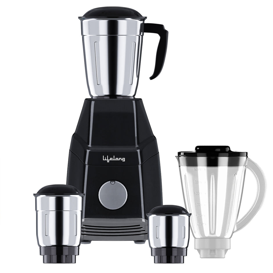 Lifelong LLMG7E 750W Mixer Grinder With 4 Jars (0.4 L, 0.8L,1.25L & 1.5L FF Jar)