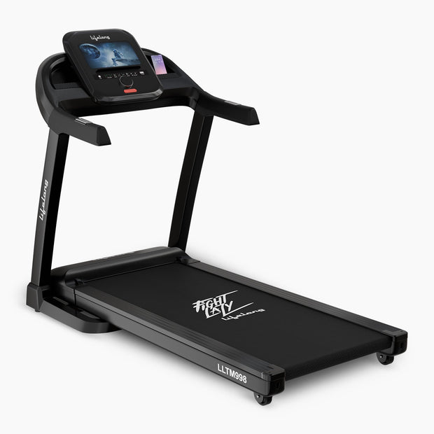Lifelong LLTM998 Fit Pro 4.5 HP Treadmill 10inch Touch Screen & 18 Level Auto Incline|Max. User Weight 110Kg