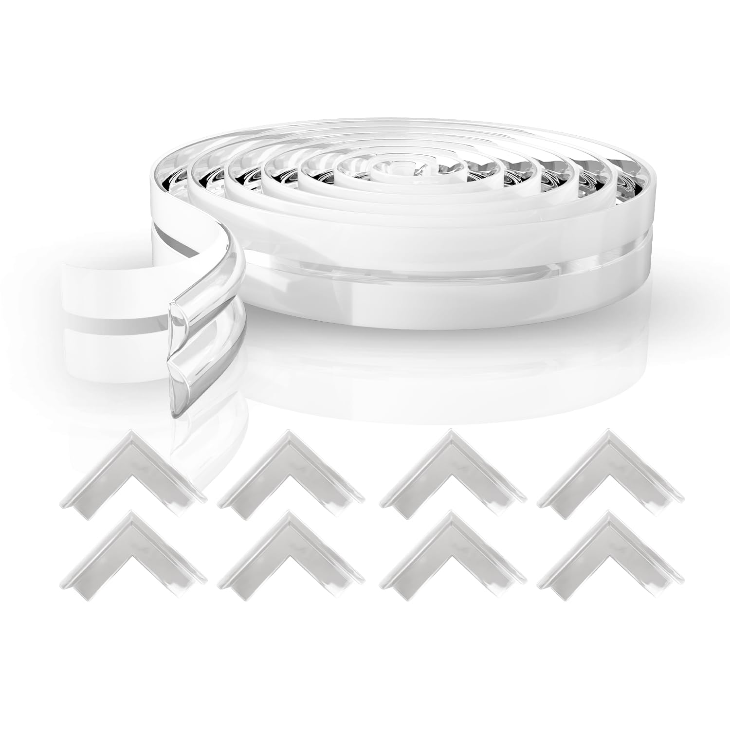 Lifelong Foam Cuppy Baby Safety & Protection Kit 2 in 1 | Long Safety Strip & 8 Large Corner Guards | Drawer Safety, Child Safety, Baby Proofing, Kids Safety Products, Edge Protection, Cabinet Safety