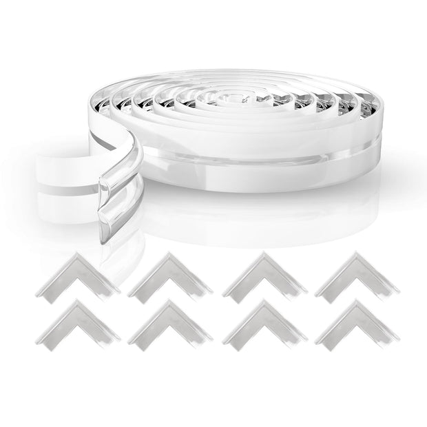 Lifelong Foam Cuppy Baby Safety & Protection Kit 2 in 1 | Long Safety Strip & 8 Large Corner Guards | Drawer Safety, Child Safety, Baby Proofing, Kids Safety Products, Edge Protection, Cabinet Safety