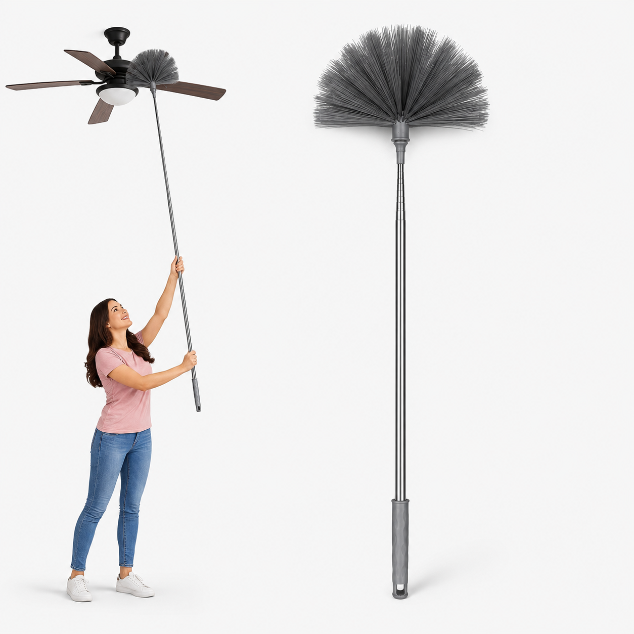 Vivela Jala Cleaning Broom/Brush with Long Extendable Handle