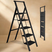 Lifelong 5 Steps Steel Ladder with Handle for Home, Foldable 