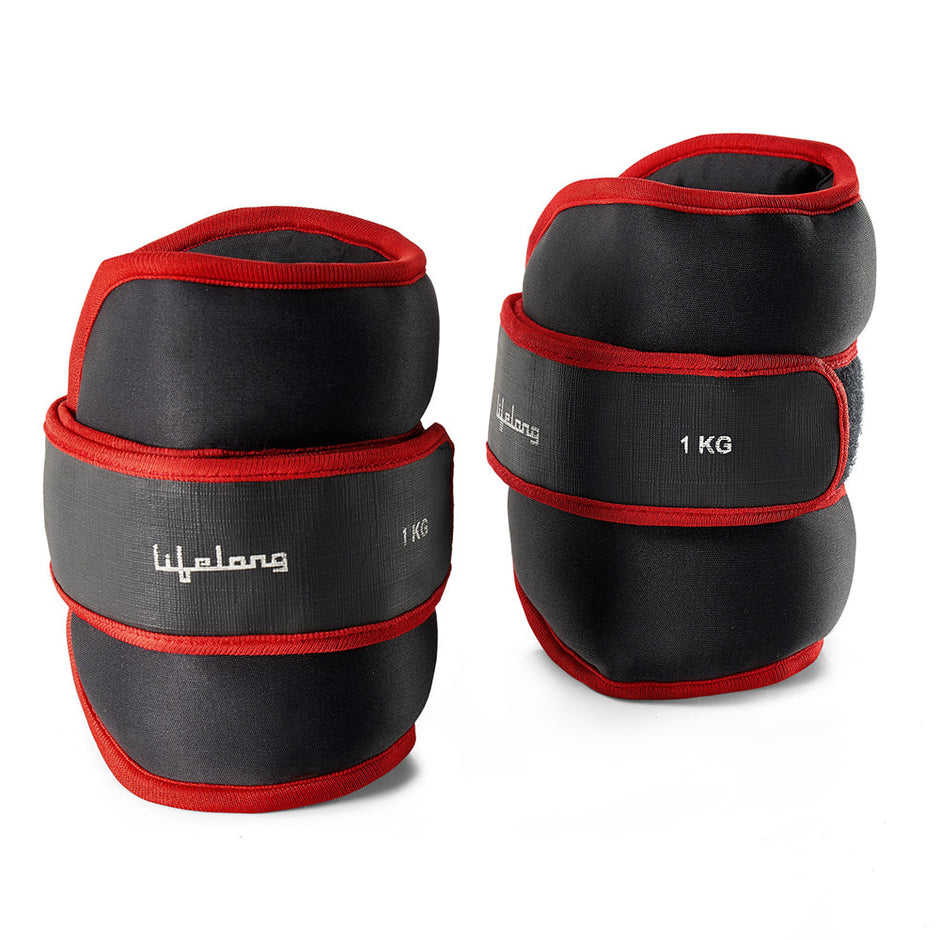 Adjustable Ankle Weight for Running, Jogging, Cycling, Sand Filled, for Both Men and Women, 1 Kg and 2 Kg (Pair)