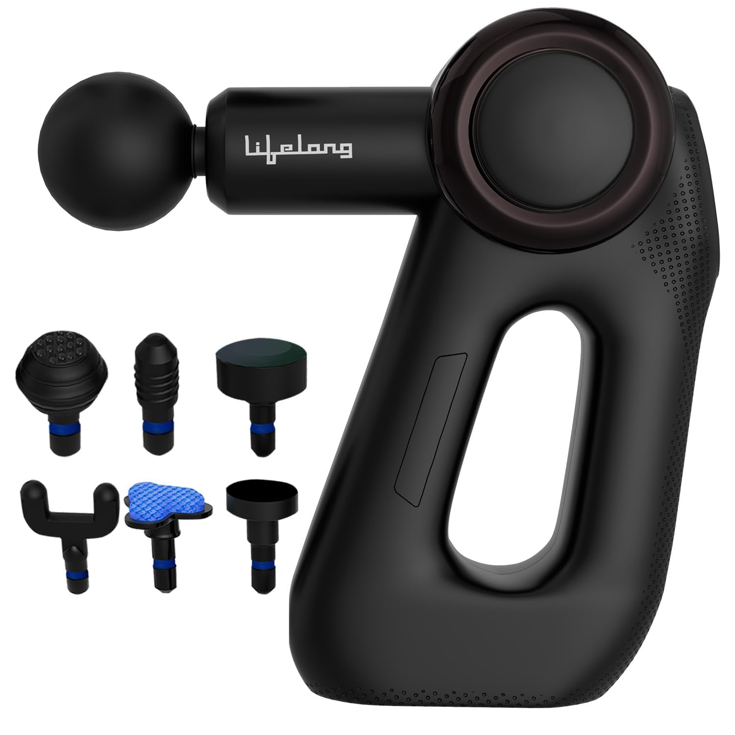 Lifelong Wireless Gun Massager With Hot & Cold Heads|Deep Tissue Massage Gun|Percussion Muscle Massager For Full Body Pain Relief Of Neck|Shoulder|Back|Foot For Adults (LLGM72)