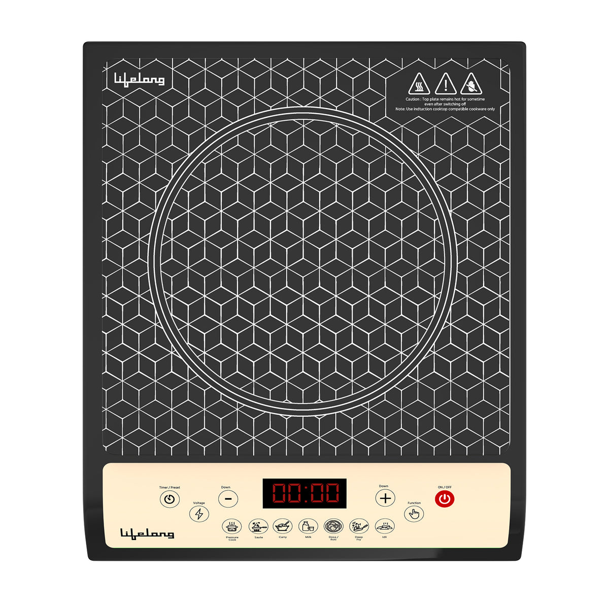 1800W Induction Cooktop with 7 Preset Indian Menus