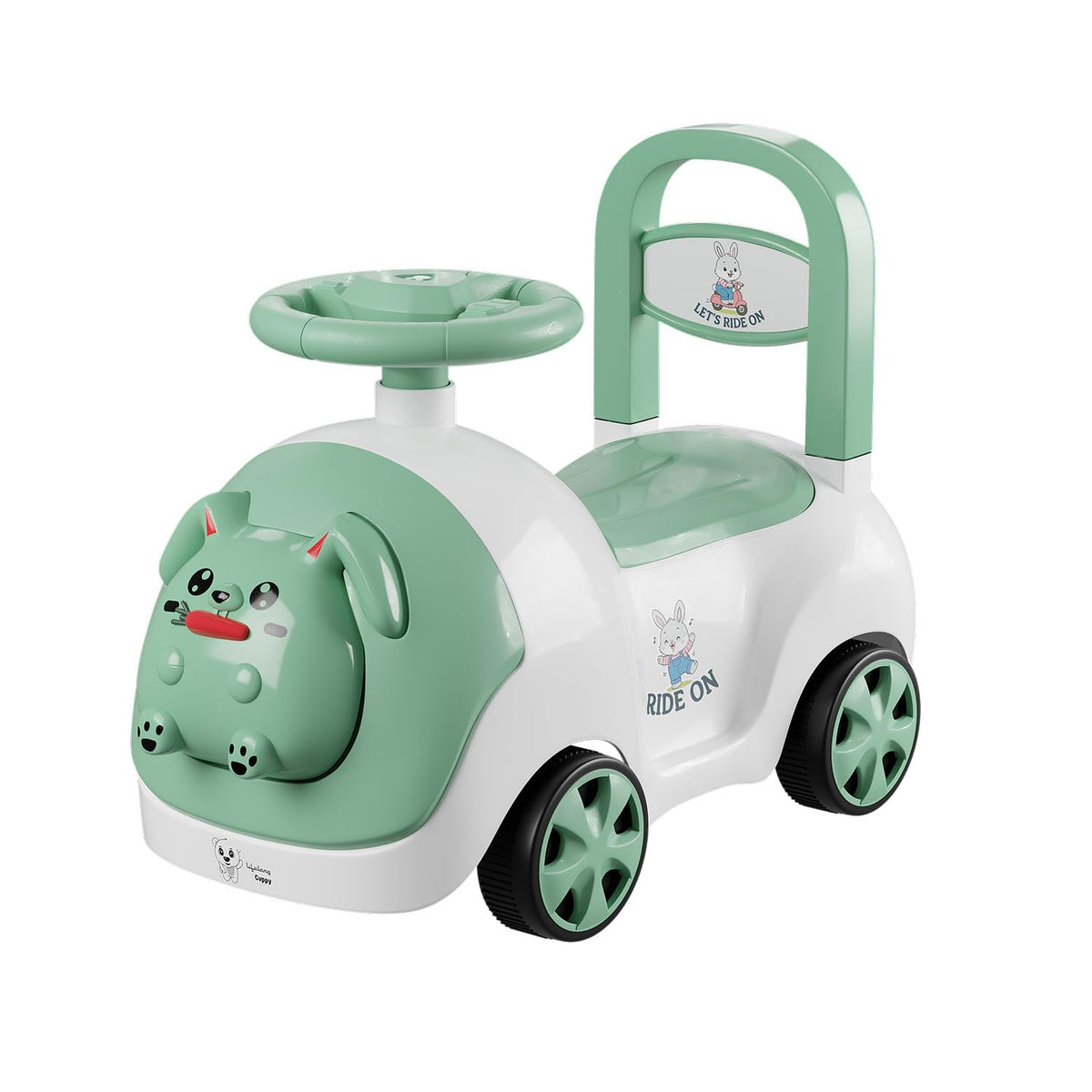 Cuppy Bunny Push Ride-On Toy Car