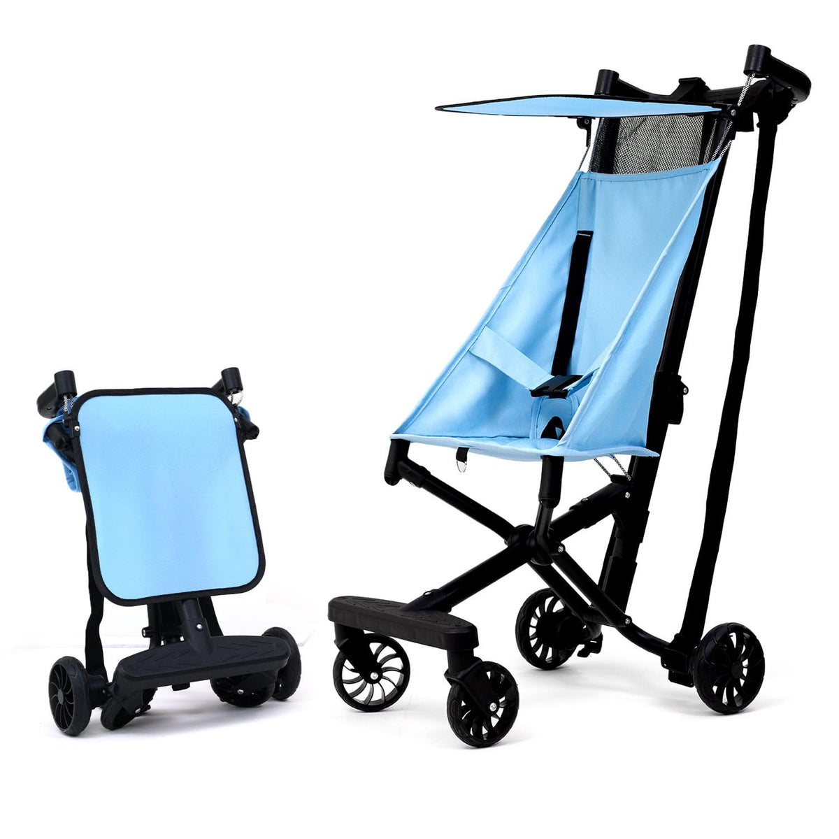 Cuppy Foldable Baby Stroller with Backpack Strap