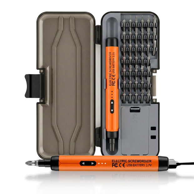 Lifelong 38 Bits Electric Screwdriver Kit | Precision Rechargeable Screwdriver Toolbox | 500mAh Battery | USB Type-C, Magnetic Tip | 150 RPM Speed | Ideal for Phone, Laptop, Toy & Eyeglasses Repair